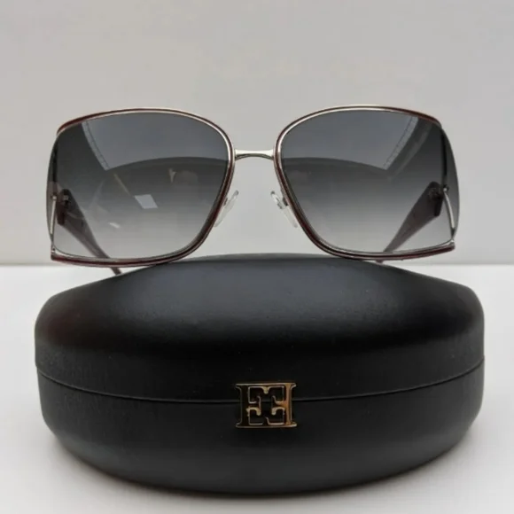 ESCADA | SES752 BURGUNDY OVERSIZE SUNGLASSES - Picture 2 of 10